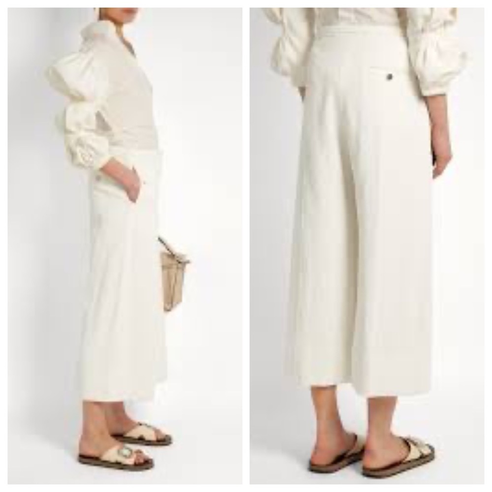 Lemaire - High Waist Wide Leg Trousers - Picture 1 of 7